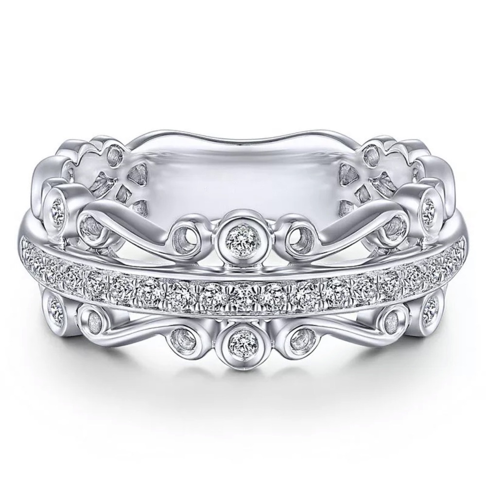 Fashion Rings 925 Silver Jewelry White Sapphire